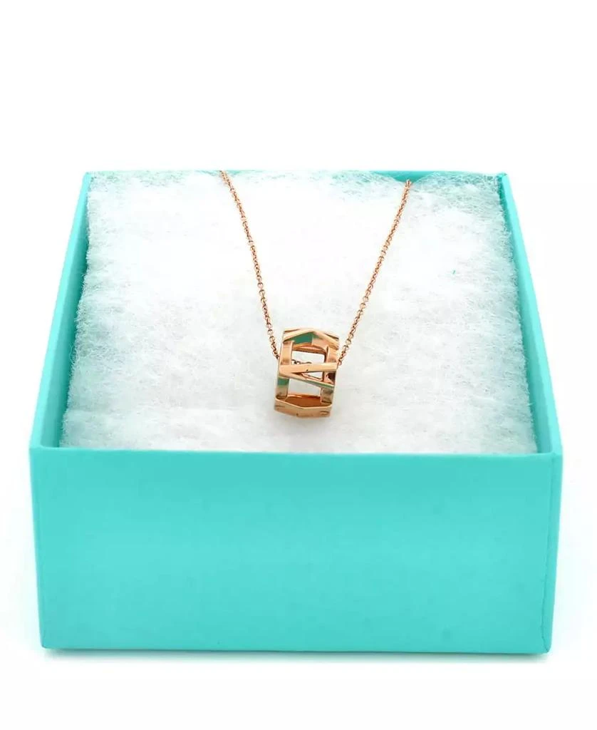 Pre-Owned Tiffany 
Co Atlas X Open Pendant Necklace 3