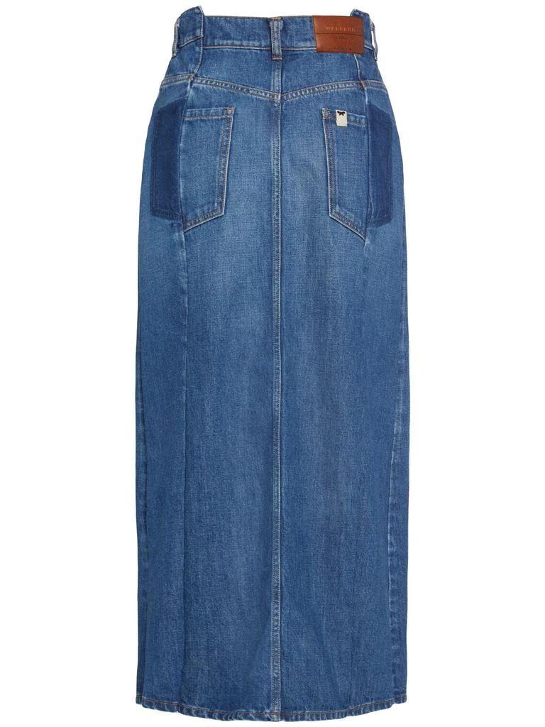 Weekend Max Mara Gesso Denim Midi Skirt 3