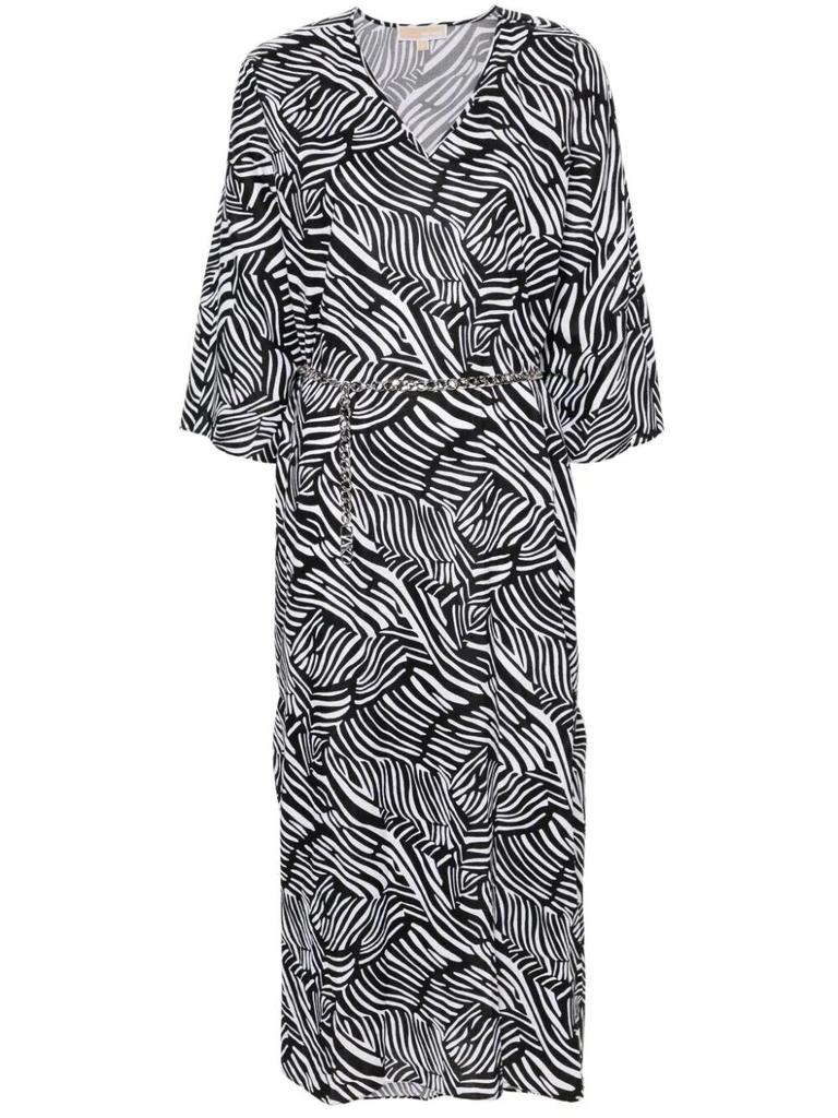 Michael Kors Michael Kors `Zebra` Kaftan Dress