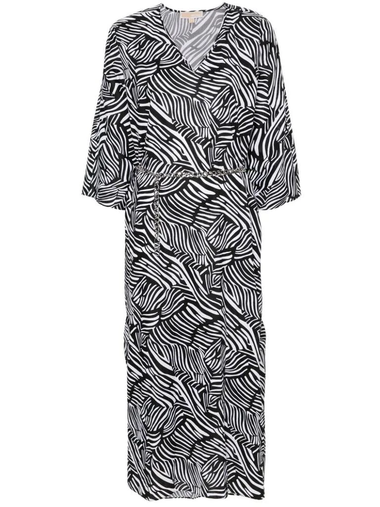 Michael Kors Michael Kors `Zebra` Kaftan Dress 1