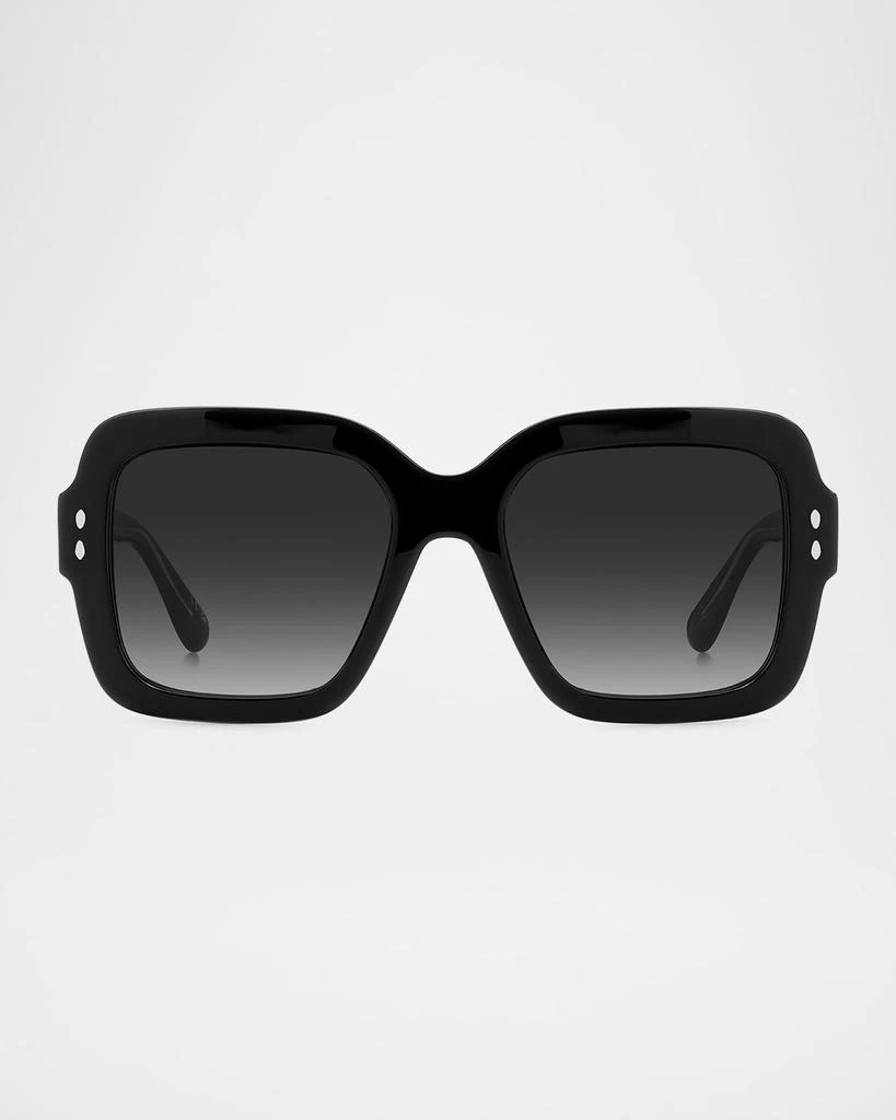 Isabel Marant Rectangular Sunglasses IM0108GS 807IR Black 52mm Women main image 4