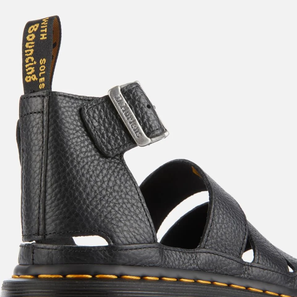 Dr. Martens DR. MARTENS WOMEN'S CLARISSA II QUAD LEATHER SANDALS - BLACK 4