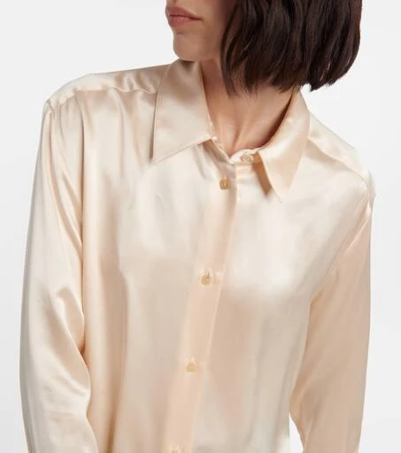 Khaite Argo silk charmeuse blouse 4