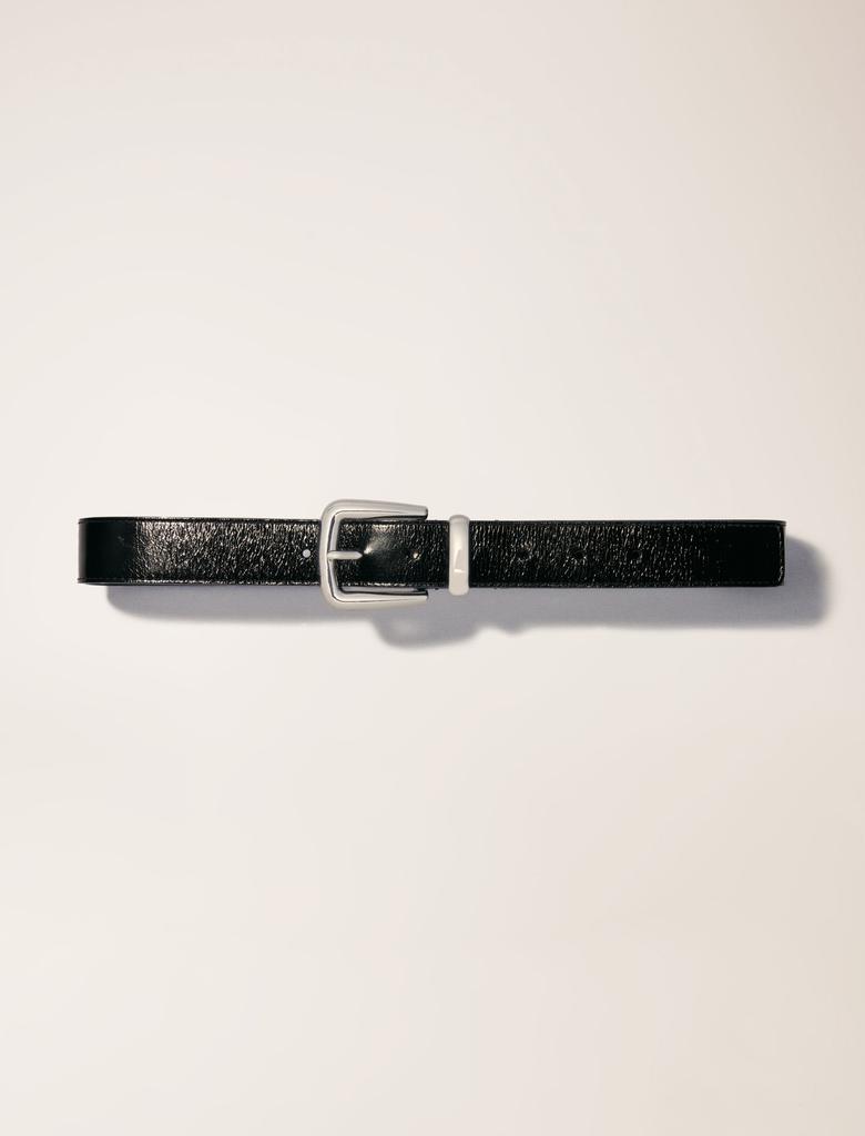 Maje Maje Woman's polyester Leather belt with square buckle for Spring/Summer