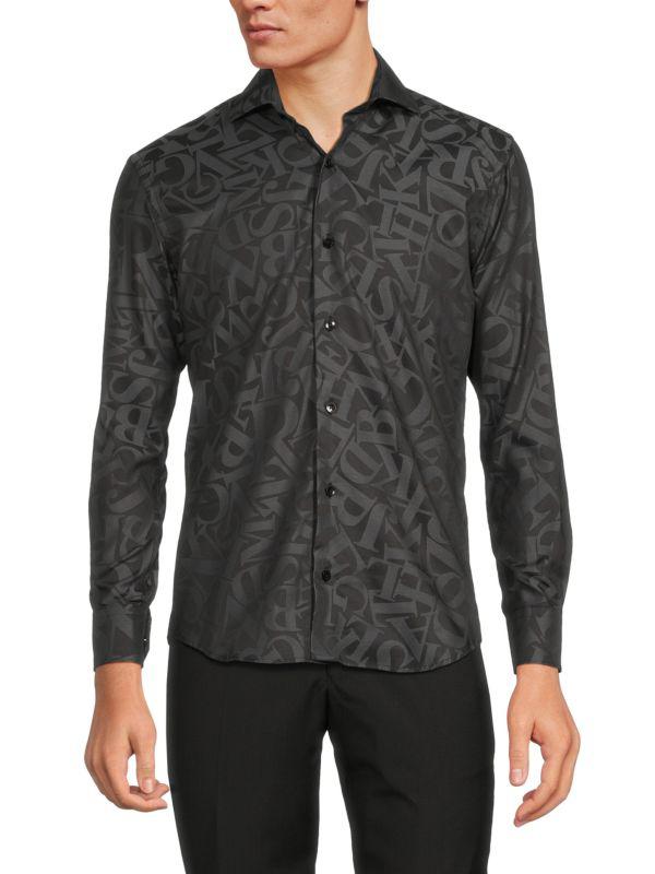 Bertigo Alphabet Button Down Shirt
