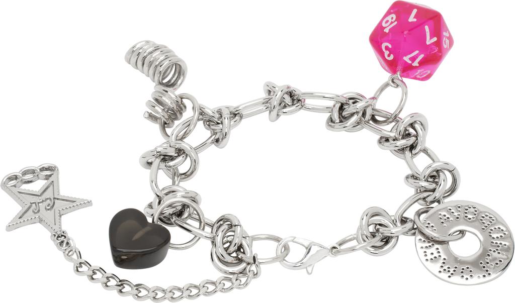 CHOPOVA LOWENA Silver Multi Charm Bracelet