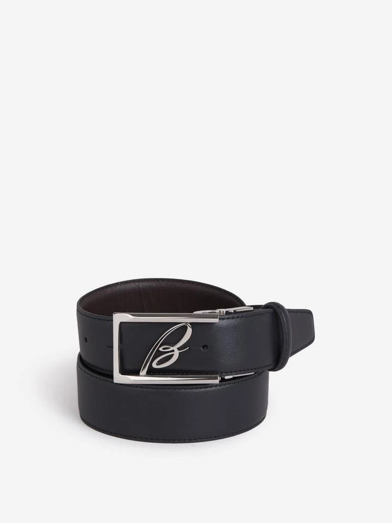 Brioni Brioni Leather Logo Belt 1