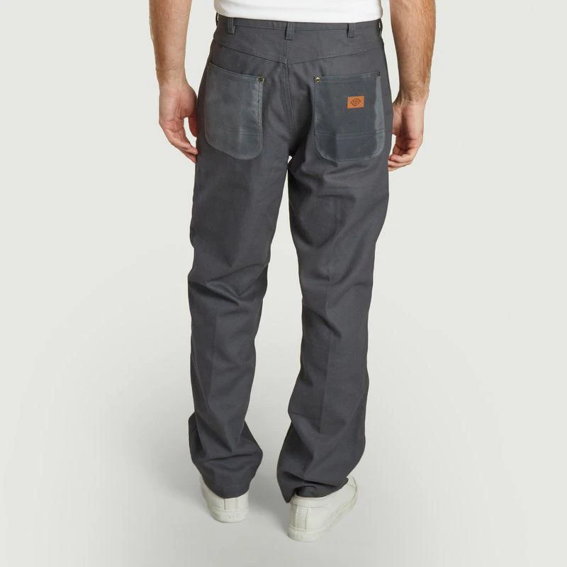 DICKIES Lucas Waxed double Knee pants  CHARCOAL GREY DICKIES 4