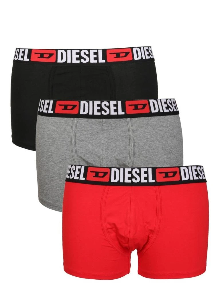 Diesel Diesel Logo Waistband Pack Of Three Boxers 1