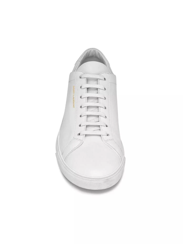 Yves Saint Laurent Andy Leather Low-Top Leather Sneakers 4