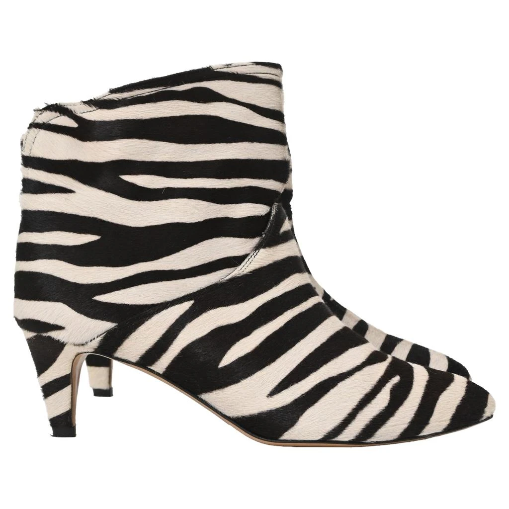 Isabel Marant Zebra Ankle Boots In Animal Print Ponyhair 1