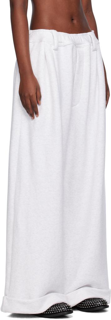 Meryll Rogge Gray Drawstring Chino Lounge Pants