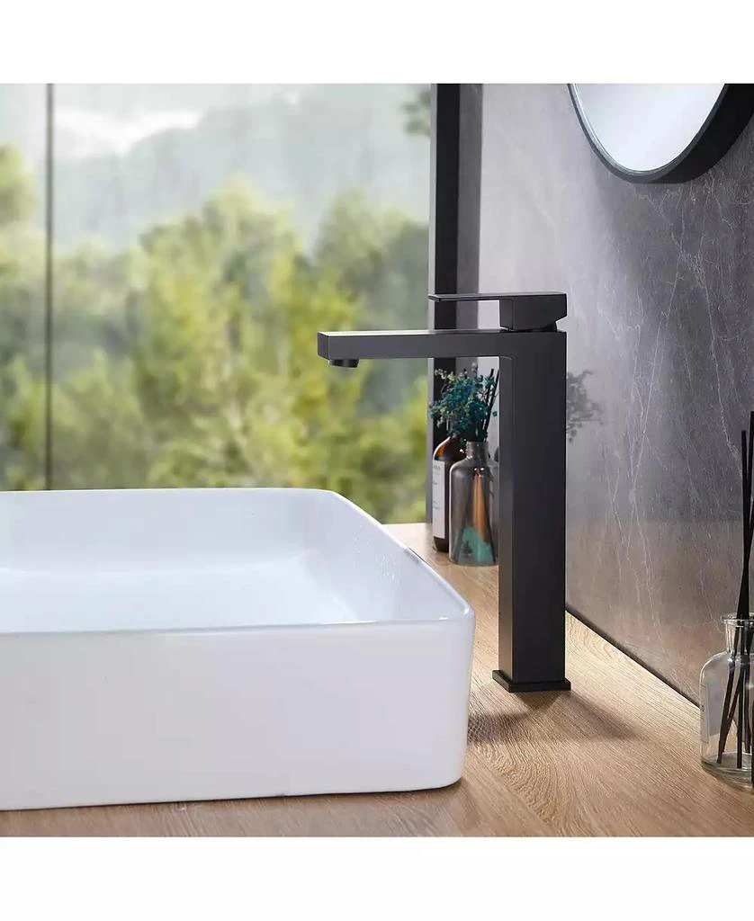 Greenspring Single Hole Single Handle Bathroom Vessel Sink Faucet With Supply Hose 6