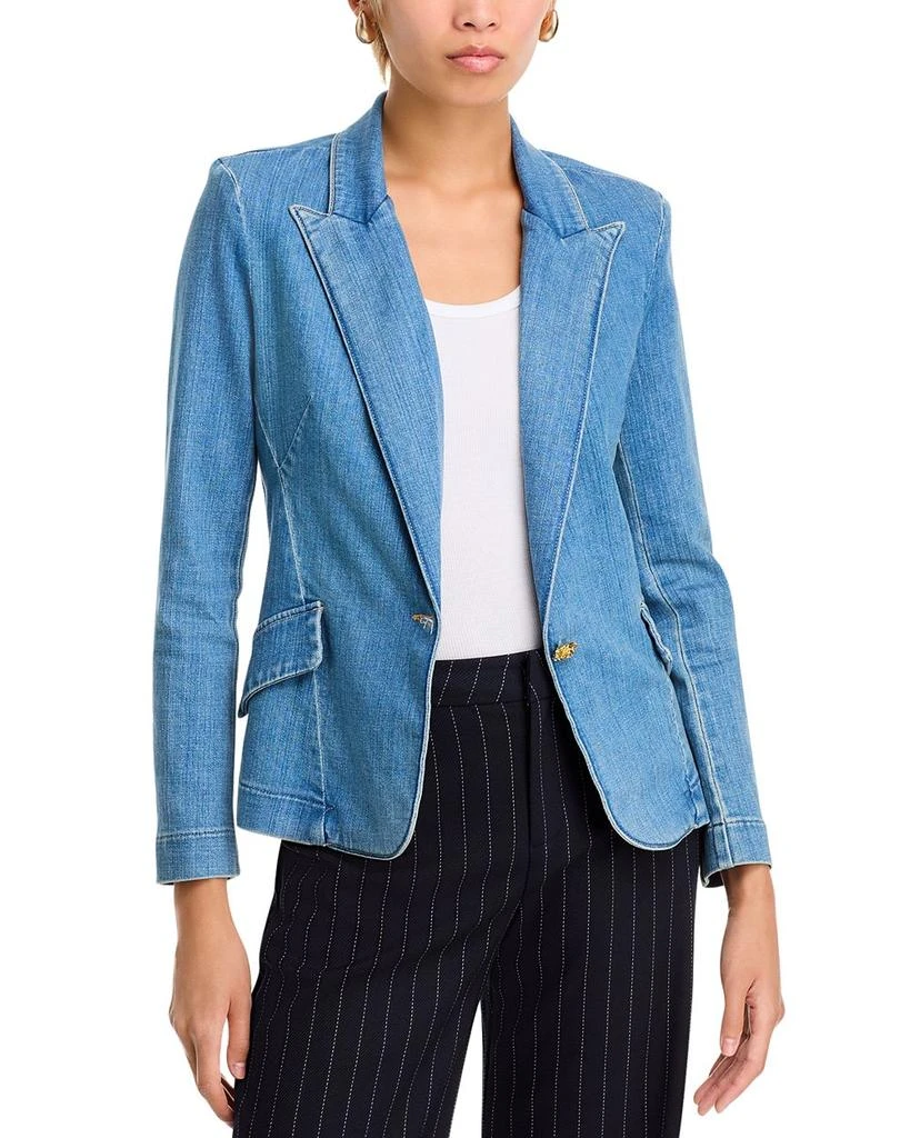 L'Agence Baldwin Denim Blazer 1