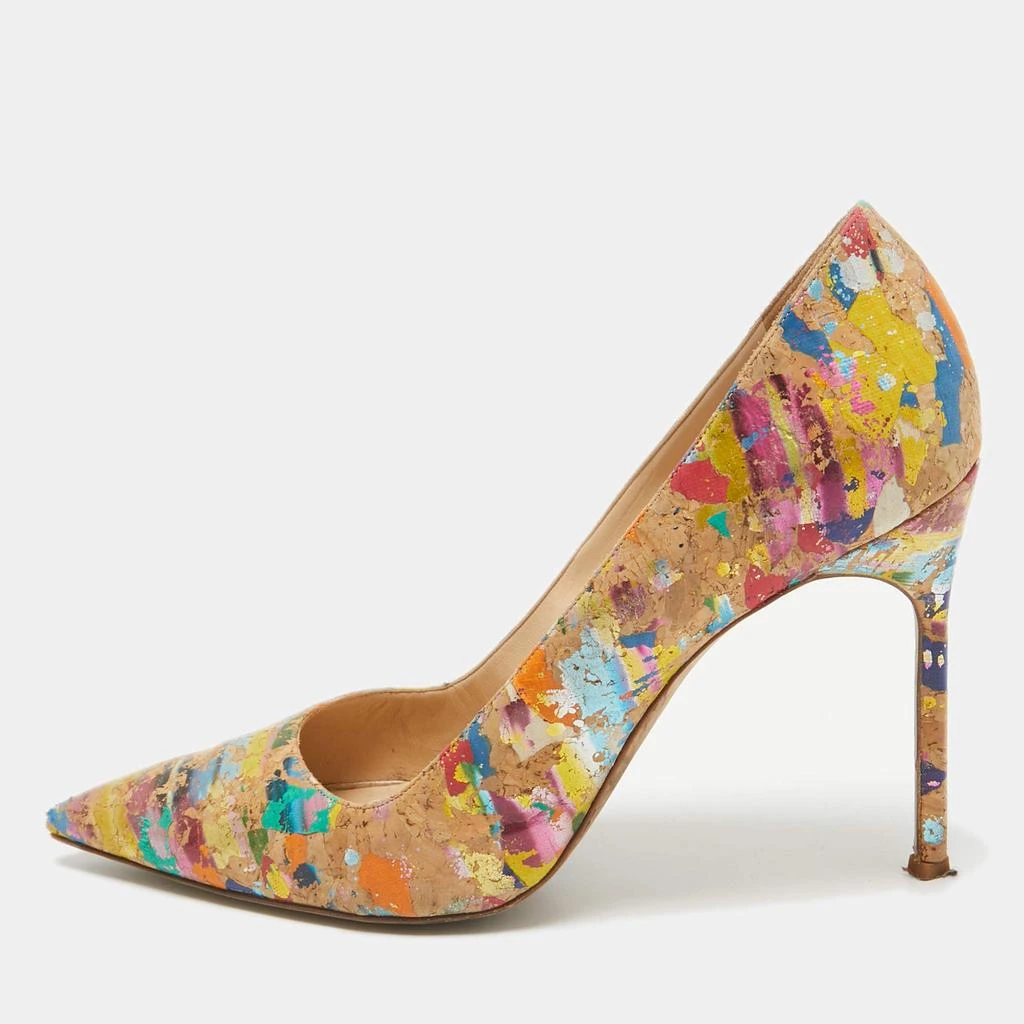 Manolo Blahnik Manolo Blahnik Multicolor Cork BB Pumps Size 42 1