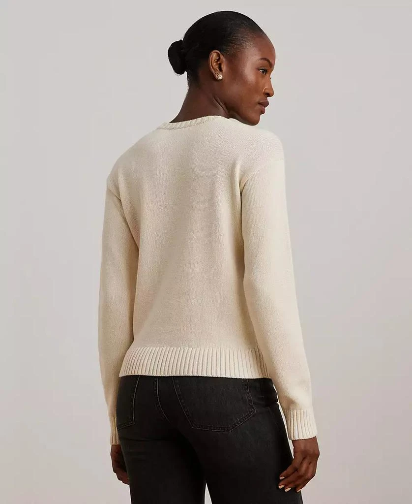 Ralph Lauren Women's Intarsia-Knit Dachshund Cotton Sweater, Regular & Petite 3