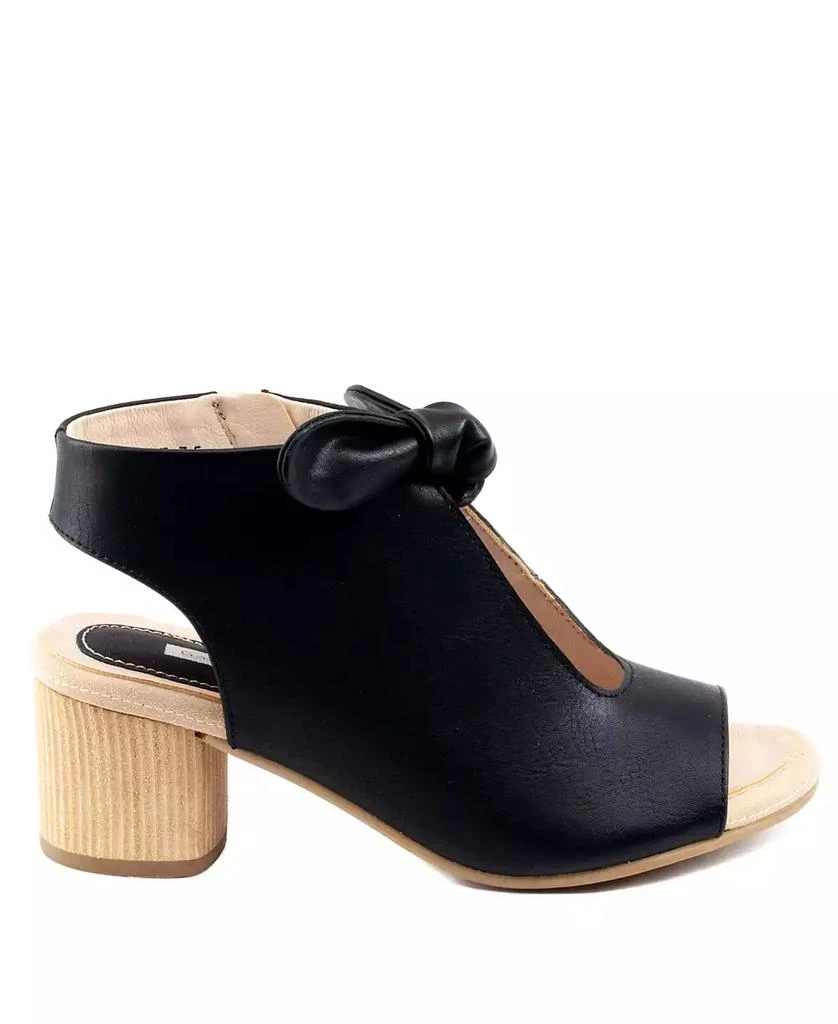 GC Shoes Women's Kimora Knot Detail Block Heel Dress Sandals 2