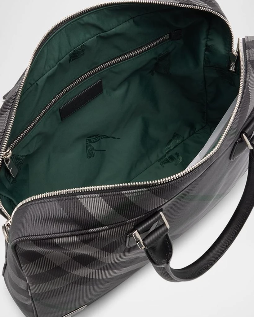 Burberry Men's Heritage Check Briefcase 4