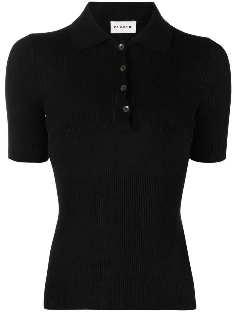 P.A.R.O.S.H. P.A.R.O.S.H. Polo-Collar Knitted Top 1