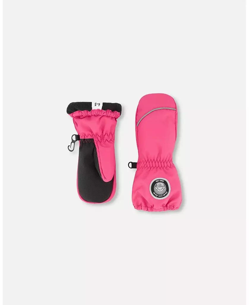 Deux par Deux Girls Winter Mittens Play Flash Coral