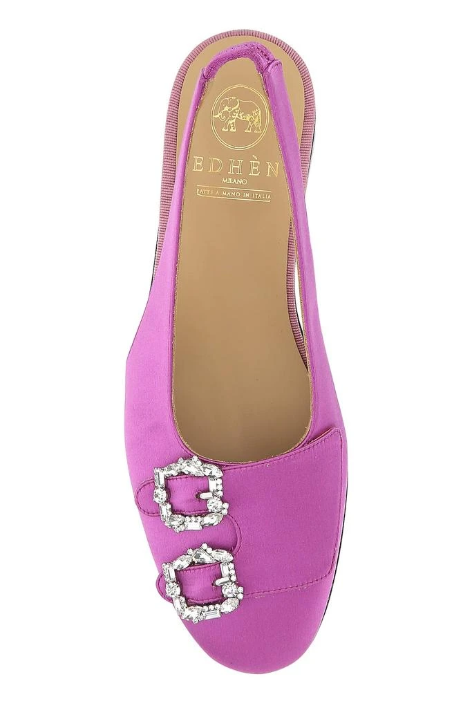 Edhen Milano Purple satin Sunset ballerinas 3