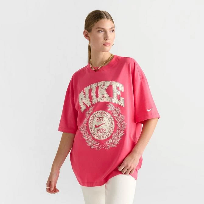NIKE Women's Nike Sportswear Essential Campus Oversized T-Shirt 3