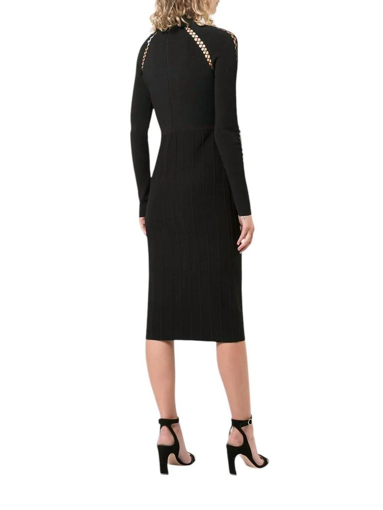 LELA ROSE Lela Rose - Mock Neck Long Sleeve Knit Cocktail Dress 3