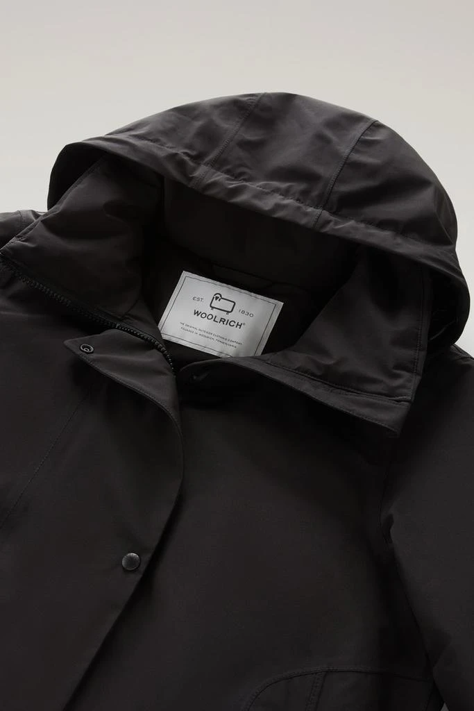Woolrich Waterproof High-Tech Long Coat in Recycled GORE-TEX - Women - Black 2