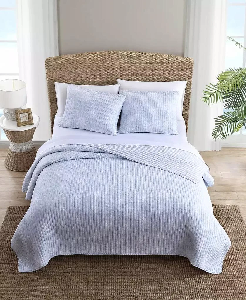 Tommy Bahama Tommy Bahama Makena Blue Reversible 3-Piece Full/Queen Quilt Set 7