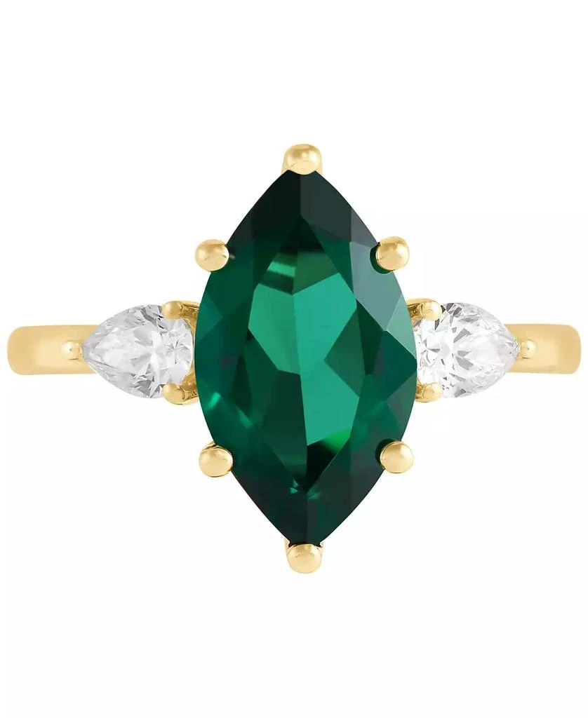 Grown With Love Lab Grown Ruby (3-1/3 ct. t.w.) & Lab Grown Diamond (1/2 ct. t.w.) Marquise Ring in 14k Gold (Also in Lab Grown Emerald & Lab Grown Sapphire) 3