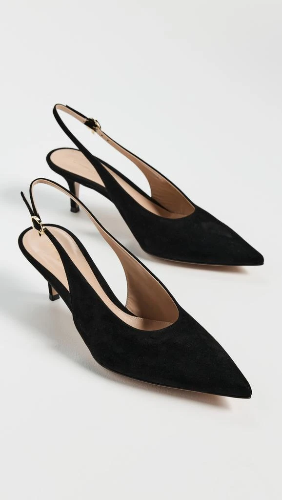 Gianvito Rossi Robbie Sling Camoscio 55mm 4