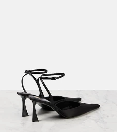 Yves Saint Laurent Aimée 75 satin slingback pumps 2