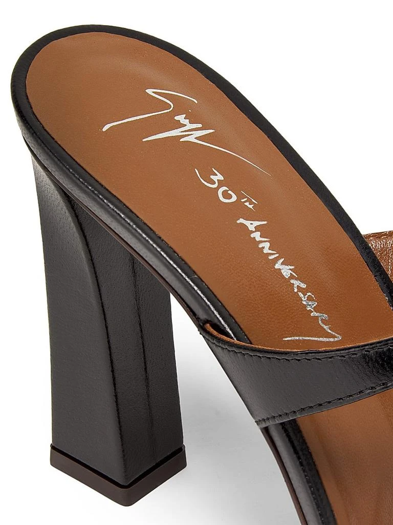 Giuseppe Zanotti 30th Anniversary 90MM Leather Toe Ring Sandals 6