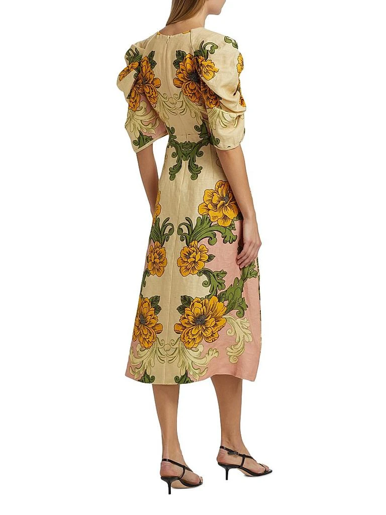 Shop Floral Arabesque Linen Midi-Dress on Sale at BeyondStyle  Get 60% Off Floral  Arabesque Linen Midi-Dress with Limited-Time Flash Deals, Exclusive  Discounts, and Special Offers. Enjoy Unbeatable Savings on Floral Arabesque