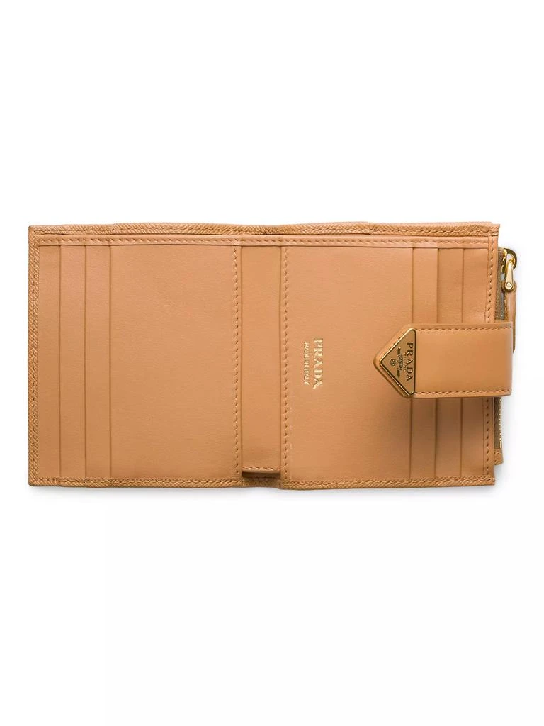 Prada Small Saffiano and Smooth Leather Wallet 2
