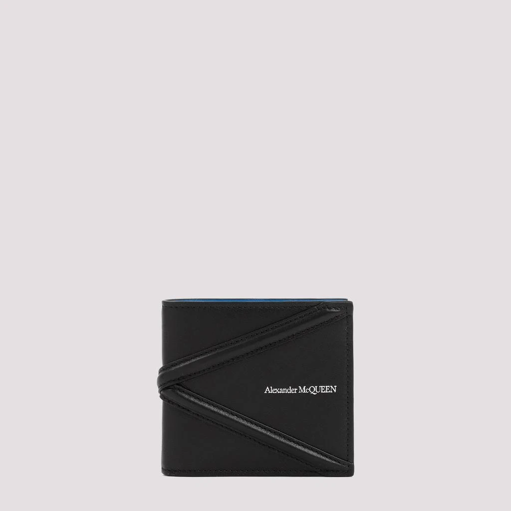 Alexander McQueen Black Leather Bifold Wallet 1
