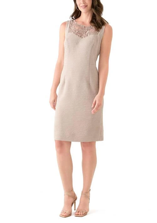 Maya Brooke Brooke Womens Sequin Embroidered Textured Jacket Dress 4