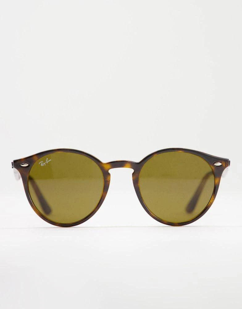 Ray-Ban Ray-Ban round sunglasses in brown 0rb2180 2