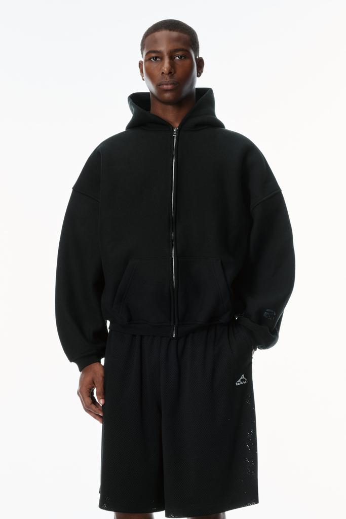 Alexander Wang STAR ZIP UP HOODIE IN DENSE FLEECE - Hoodies - Free