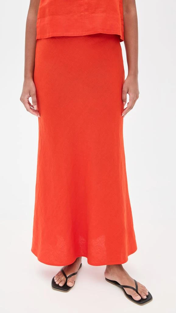 Madewell Linen Maxi Slip Skirt 1