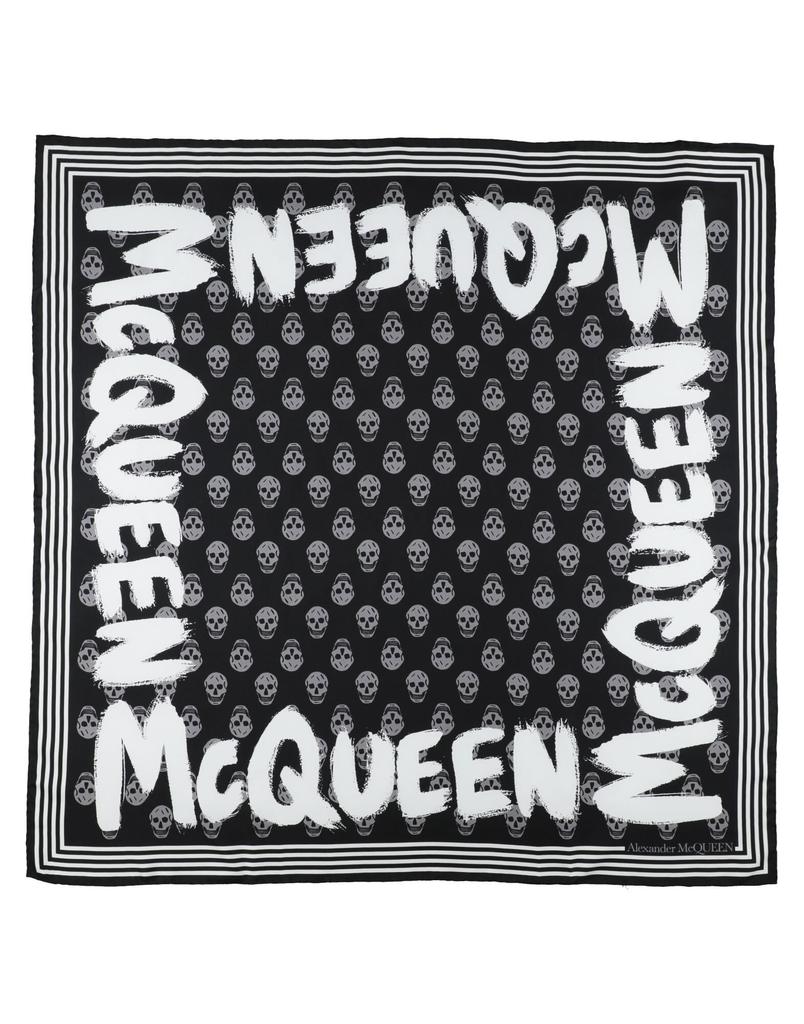 Alexander McQueen Navy Silk Blend Bosch Scarf – On Sale Now