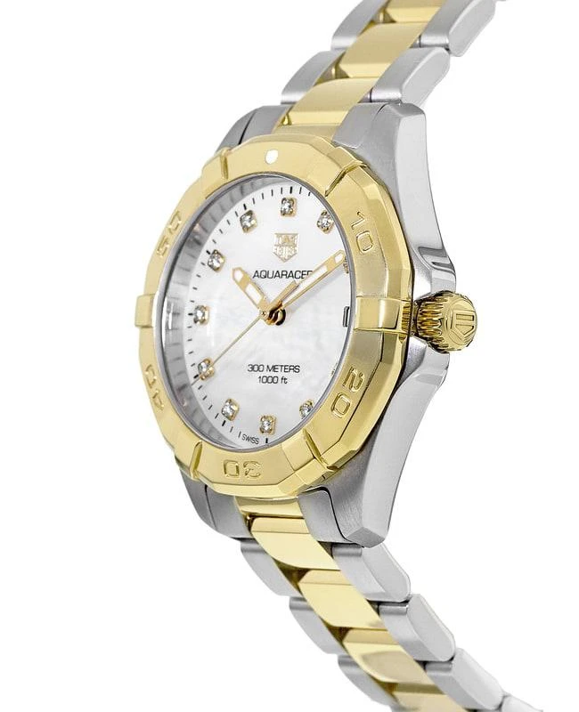TAG Heuer Tag Heuer Aquaracer Lady 300M 32MM Diamond Dial 18K Yellow Gold Plated Steel Women's Watch WBD1322.BB0320 3