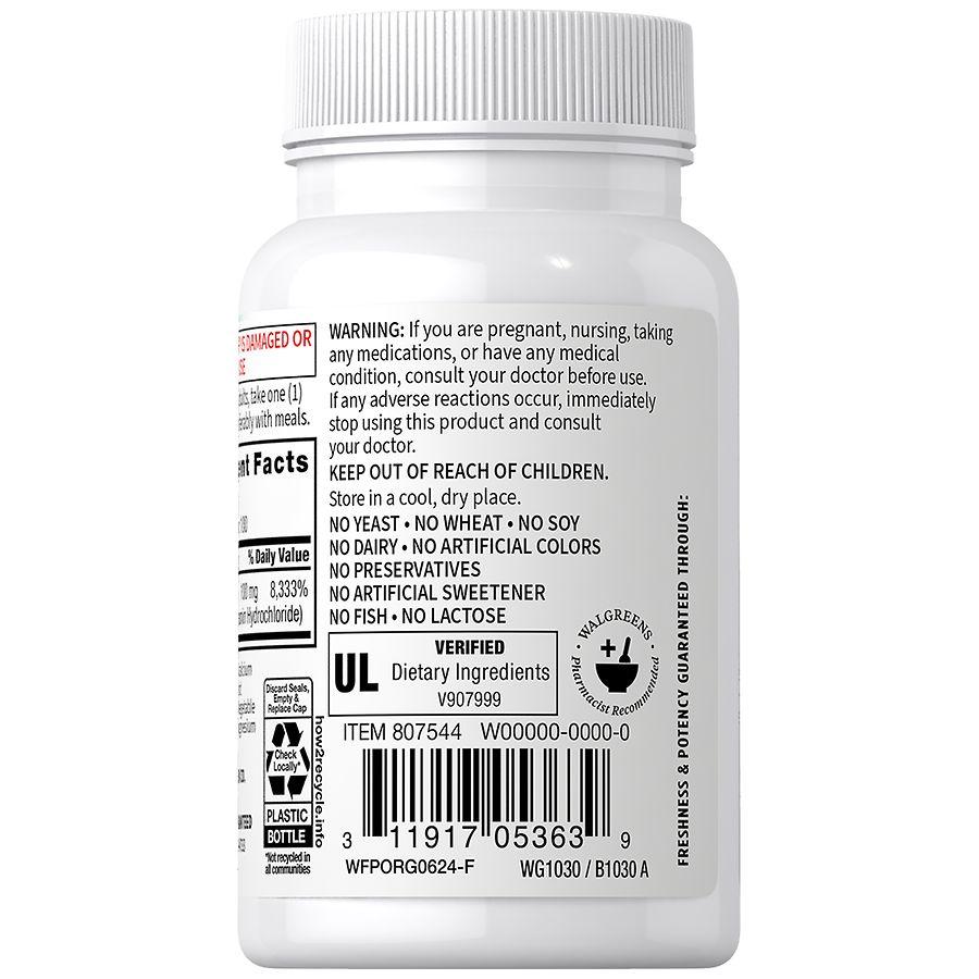 Walgreens Free & Pure B-1 Tablets