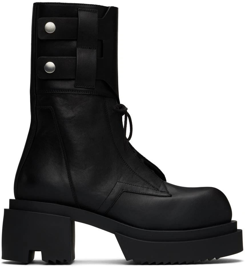 Rick Owens Black Field Bogun Boots 1