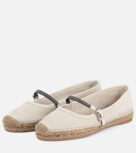 Brunello Cucinelli Monili suede espadrilles 4