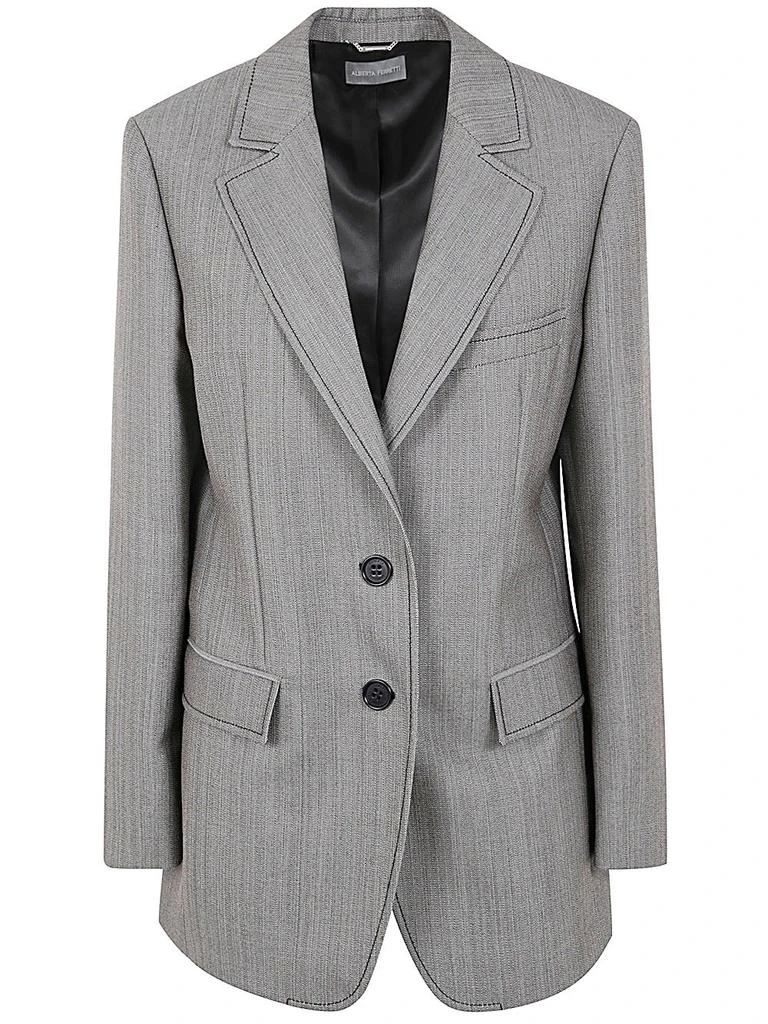 Alberta Ferretti Alberta Ferretti Single Breasted Tailored Blazer 1