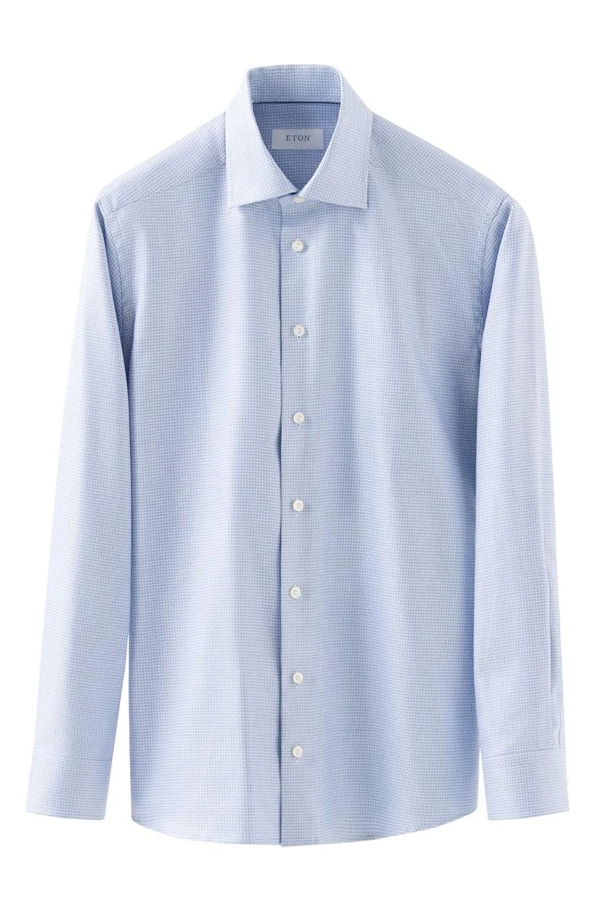Eton Slim Fit Microcheck King Cotton Dress Shirt 5