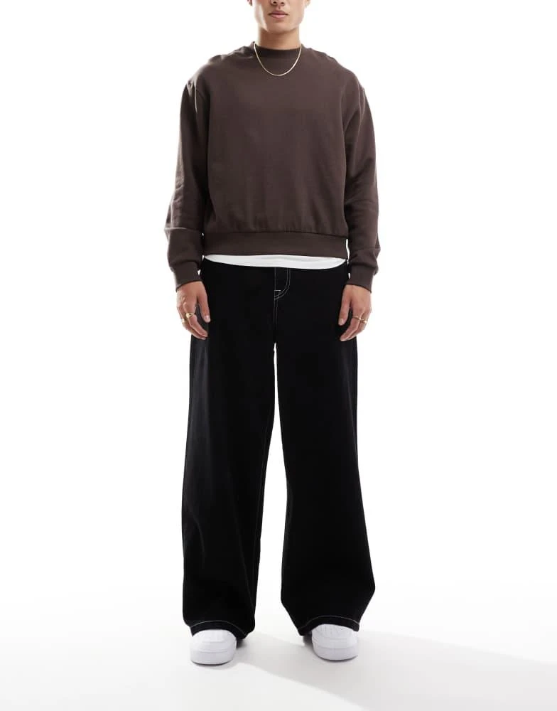 ASOS ASOS DESIGN super baggy jeans in black 1