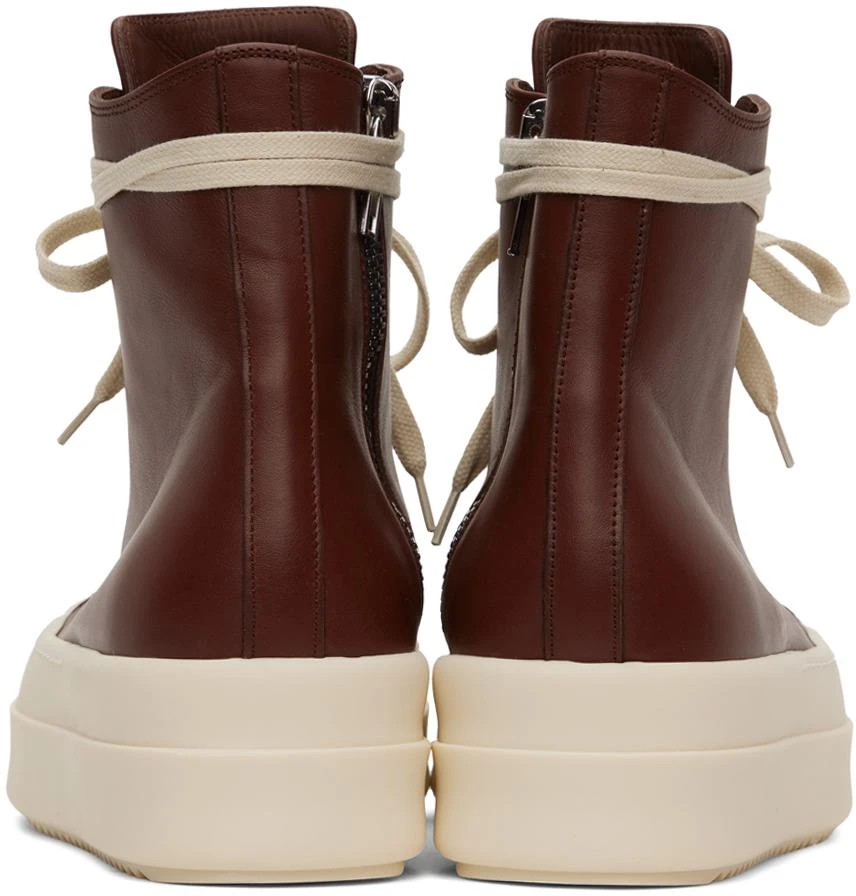 Rick Owens Burgundy Mega Bumper Sneakers 2