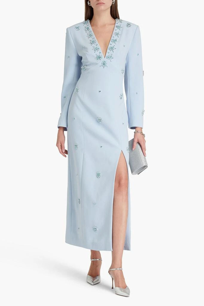 Huishan Zhang Aurore crystal-embellished crepe gown 2
